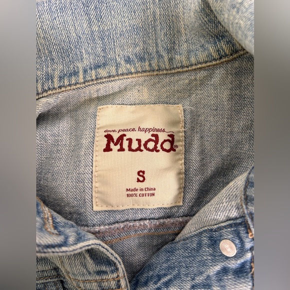 Mudd Distressed Denim Jacket - Picture 2 of 8